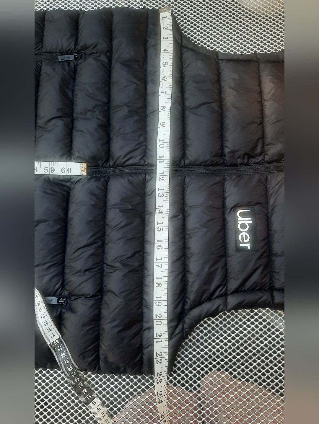 Uber Black Limited Edition Mens Down Puffer Vest Size Large — image 8 of 8